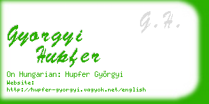 gyorgyi hupfer business card